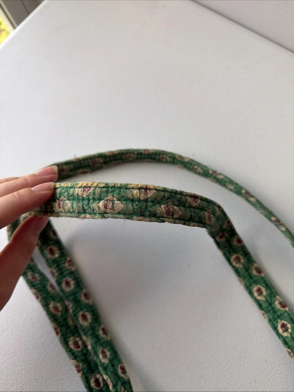 Vera Bradley Green Quilted Floral Tote
